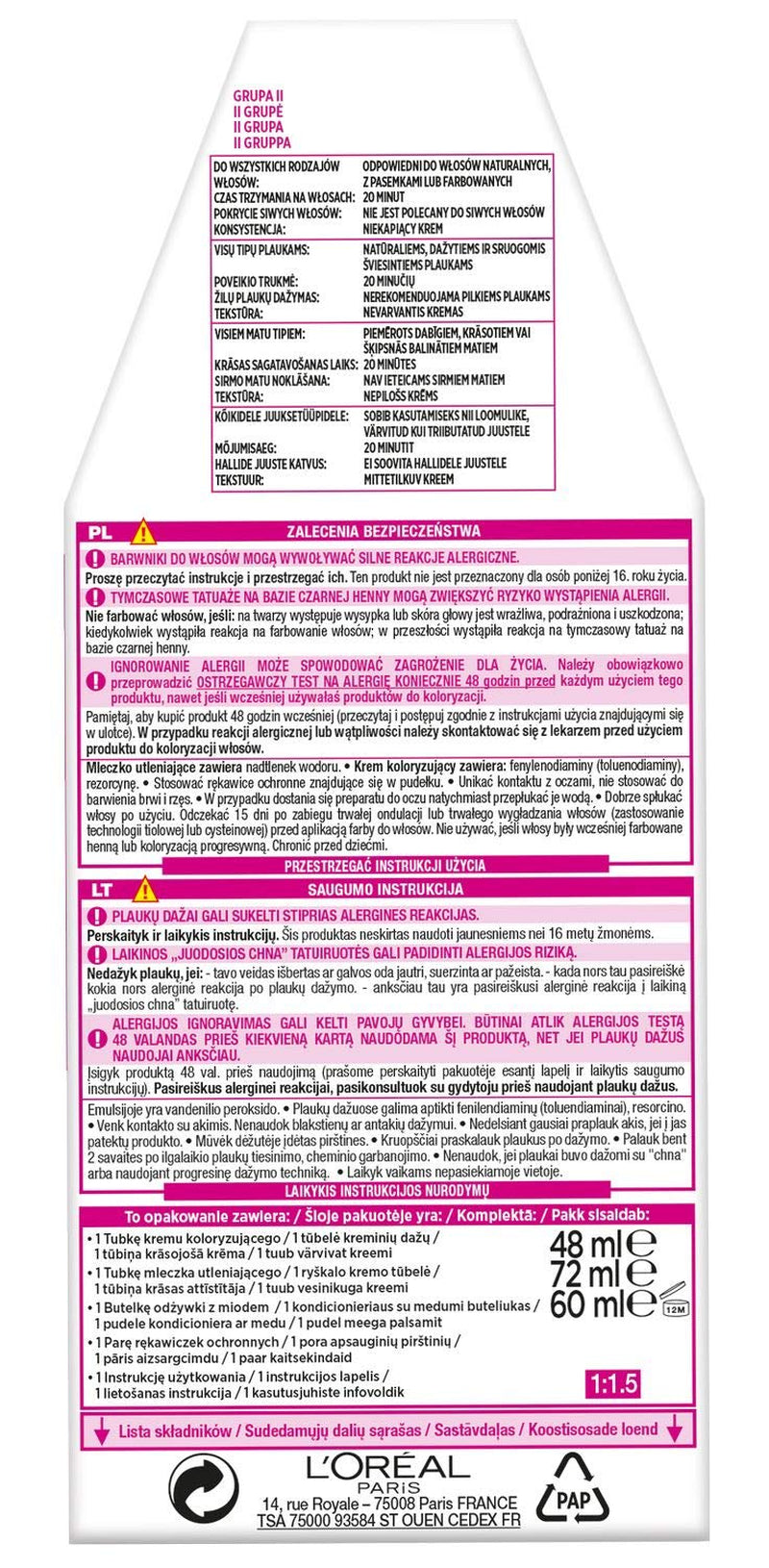 L'Oréal Paris Casting Crème Gloss 1010 Coloration Cheveux - Teinture Cheveux Blond Lion Clair Naty Shop