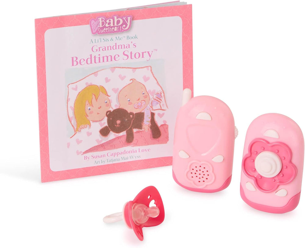 Poupée Baby Sweetheart - Heure du coucher - 31 cm - Corps doux - Accessoire tétine - Jeu de simulation - Jouet à partir de 3 ans