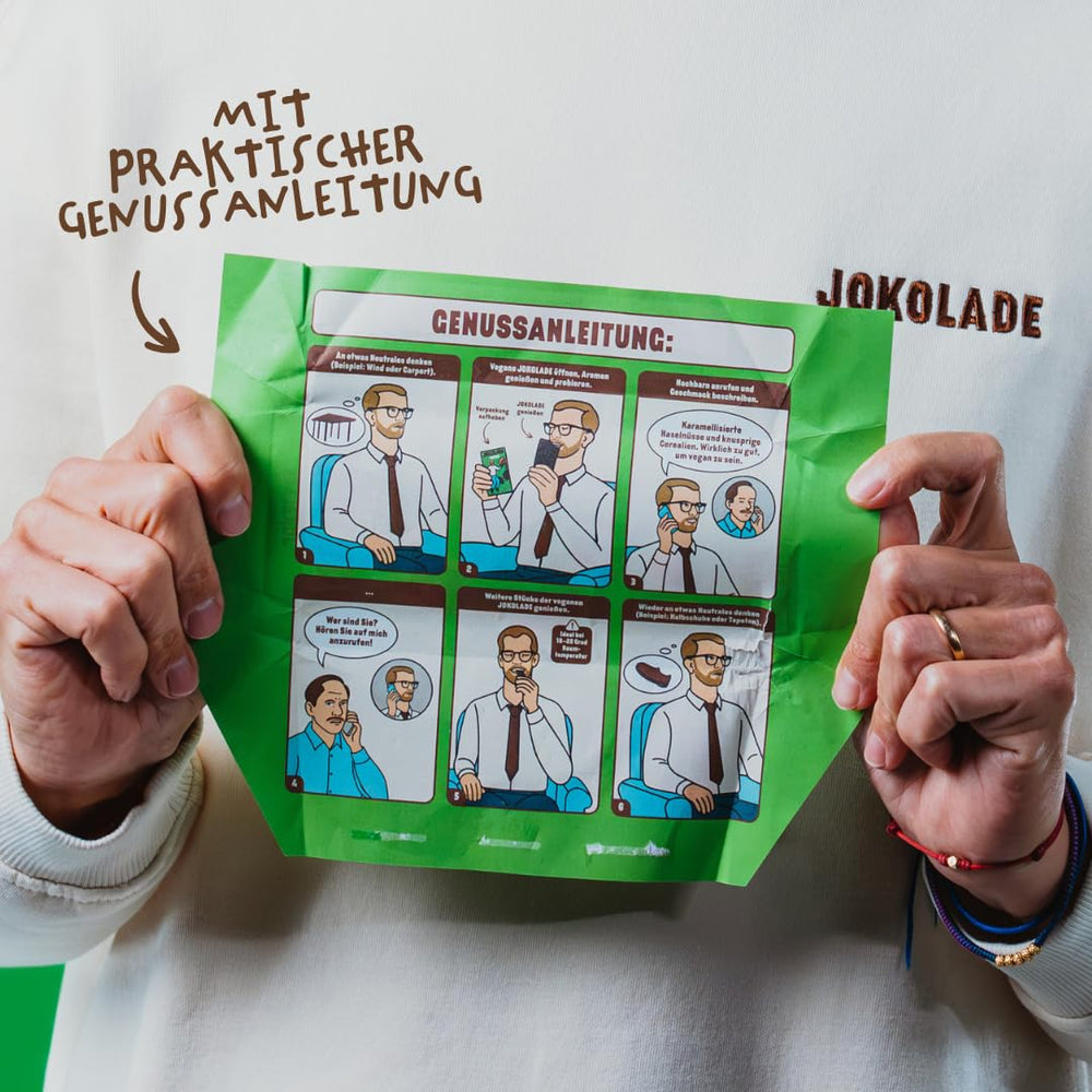 JOKOLADE 12 barres x 140g Forfait économique | Aux cacahuètes caramélisées et céréales croquantes | Vegan et sans cacao