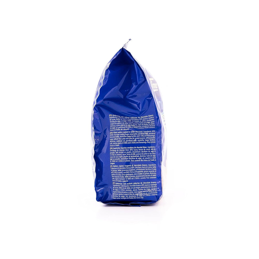 Tirma Mini Napolitane Ciocolată Albă | (16 unități x 13,5g), 216g | Umplutură delicată cu cremă | Non-OMG | Potrivit pentru vegetarieni | Ambalate individual | Gustare la pachet