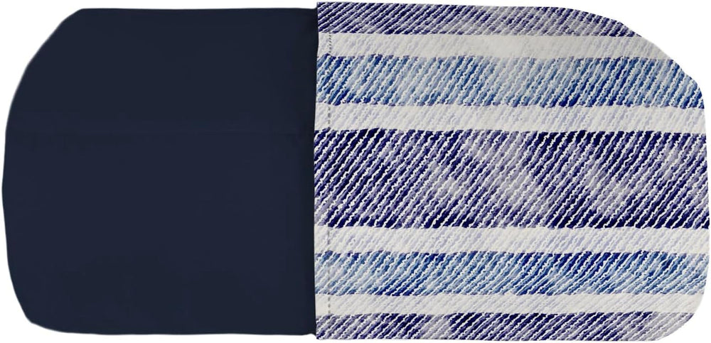 Couverture d'été basique, microfibre, rayures jeans, 200X240Cm Quilts et couettes Naty Shop