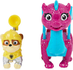 Paw Patrol Rescue Knights Rubble et Dragon Blizzie Ensemble de figurines d'action Jouet adapté aux figurines d'action de 3 ans et plus Naty Shop