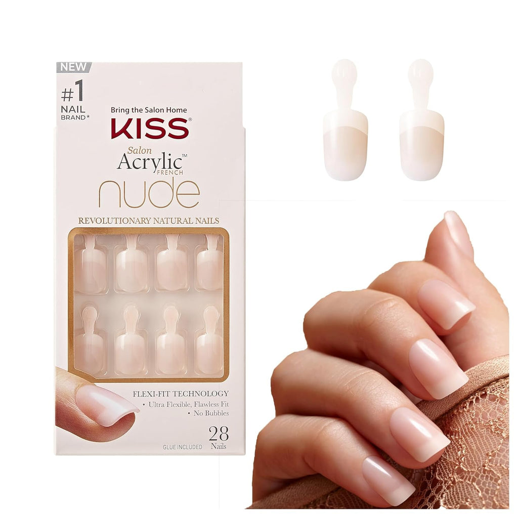 Kiss Nude Nails Unghii Uimitoare (Pachet de 2)