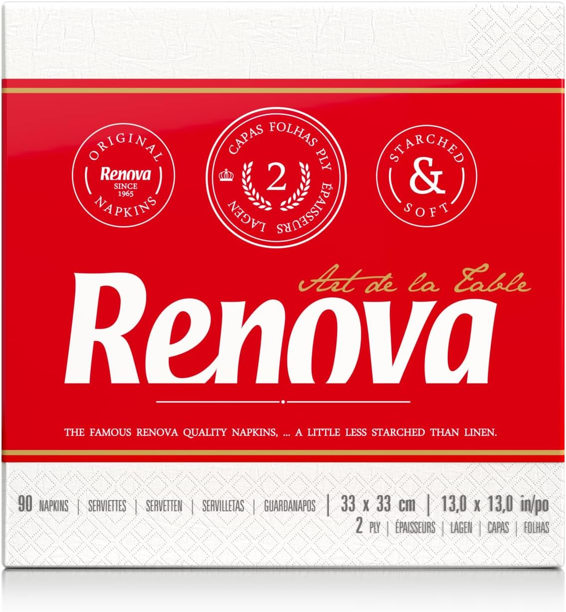 Lingettes Renova - 3 paquets de 540 pièces