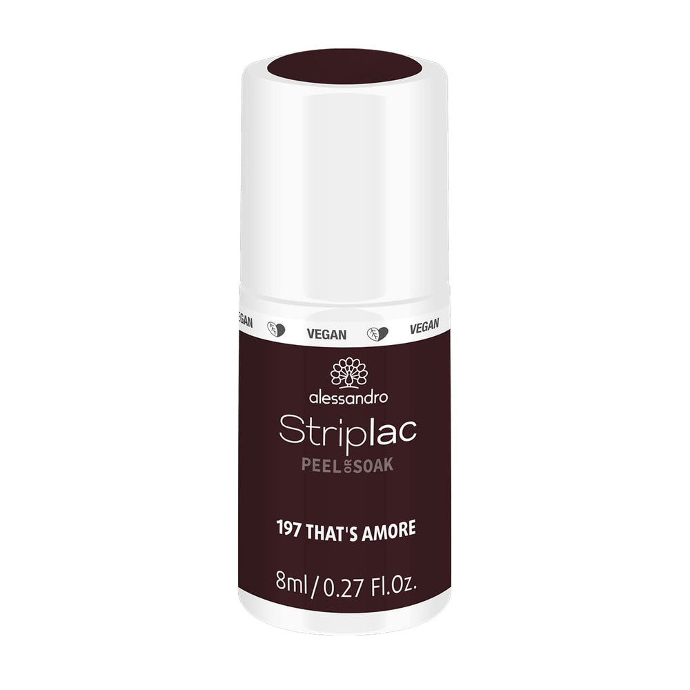 alessandro Striplac UV-Nagellack Flat White – Facile et facile à utiliser – Application facile grâce à la technologie Peel-Off – Vegan et sans alcool – 8 ml