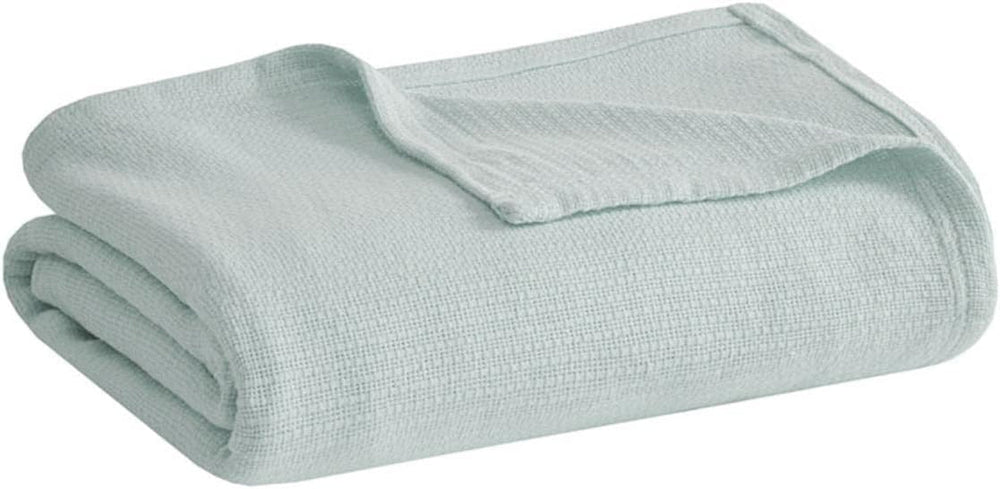 Madison Park Freshspun Wicker Twin Couverture en coton gris pour lits et couettes Madison Park Blue Full/Queen