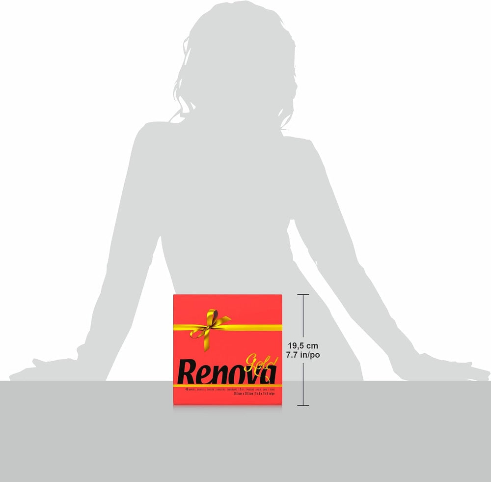 Serviettes en papier Renova Rouge Or - 40 Serviettes