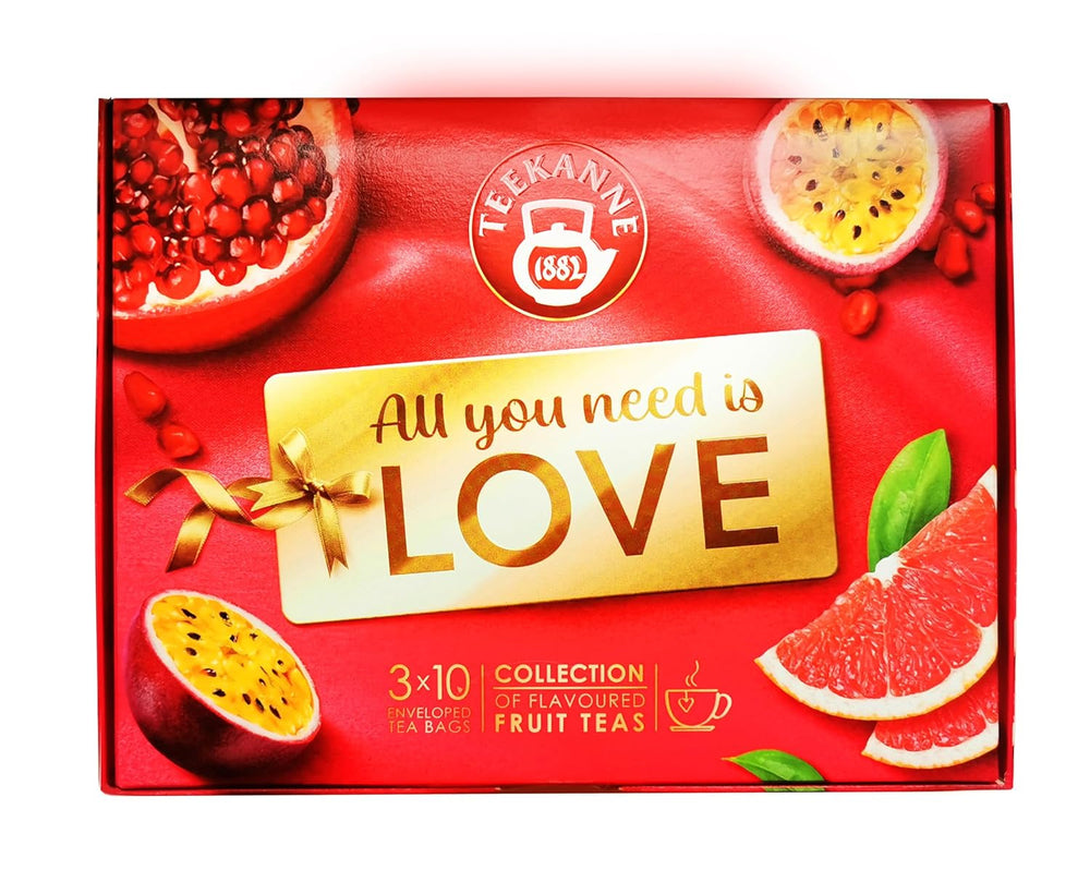 TEEKANNE Love Collection Coffret Mélange Exclusif de Thé aux Fruits - 3 X 10 Sachets - 65 G
