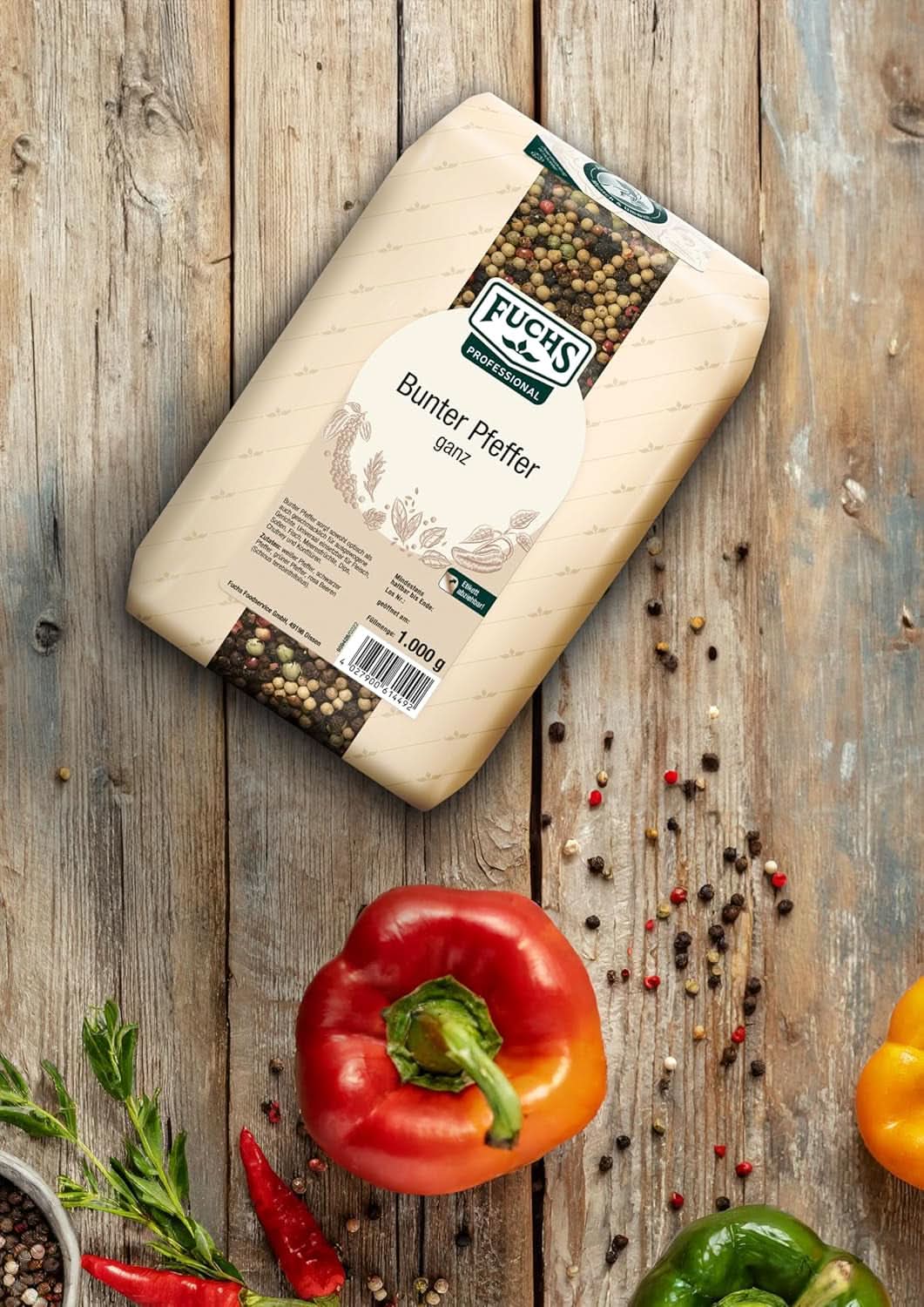 Poivre entier coloré Fuchs, 1 Kg Condimente Naty Shop