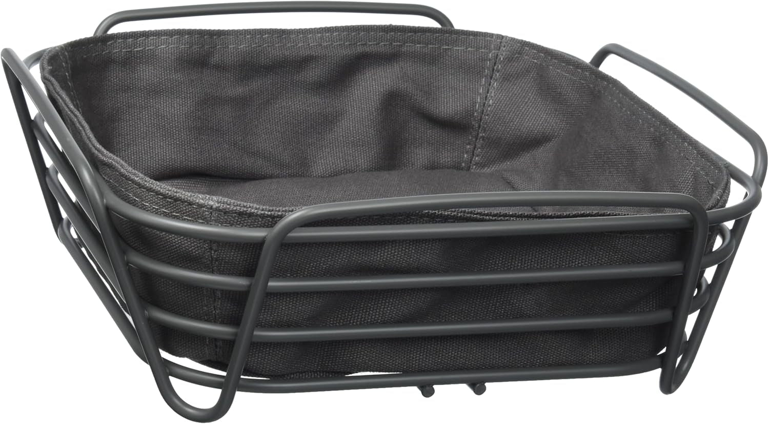 Blomus -DELARA- corbeille à pain taille L, carrée, sac en tissu amovible, design élégant, 26 x 26 cm, couleur Moonbeam (64075) Boîtes de conservation alimentaire Naty Shop Magnet Taille unique