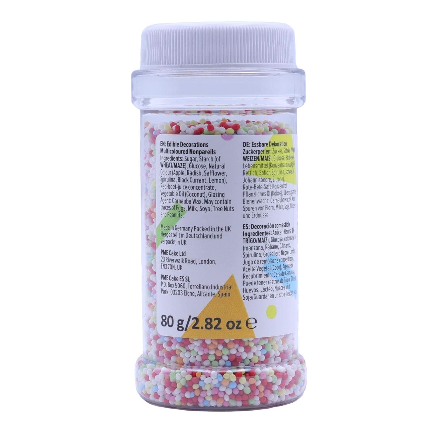 PME Nonpareilles Multicolor, 80 grame Sprinkles Naty Shop