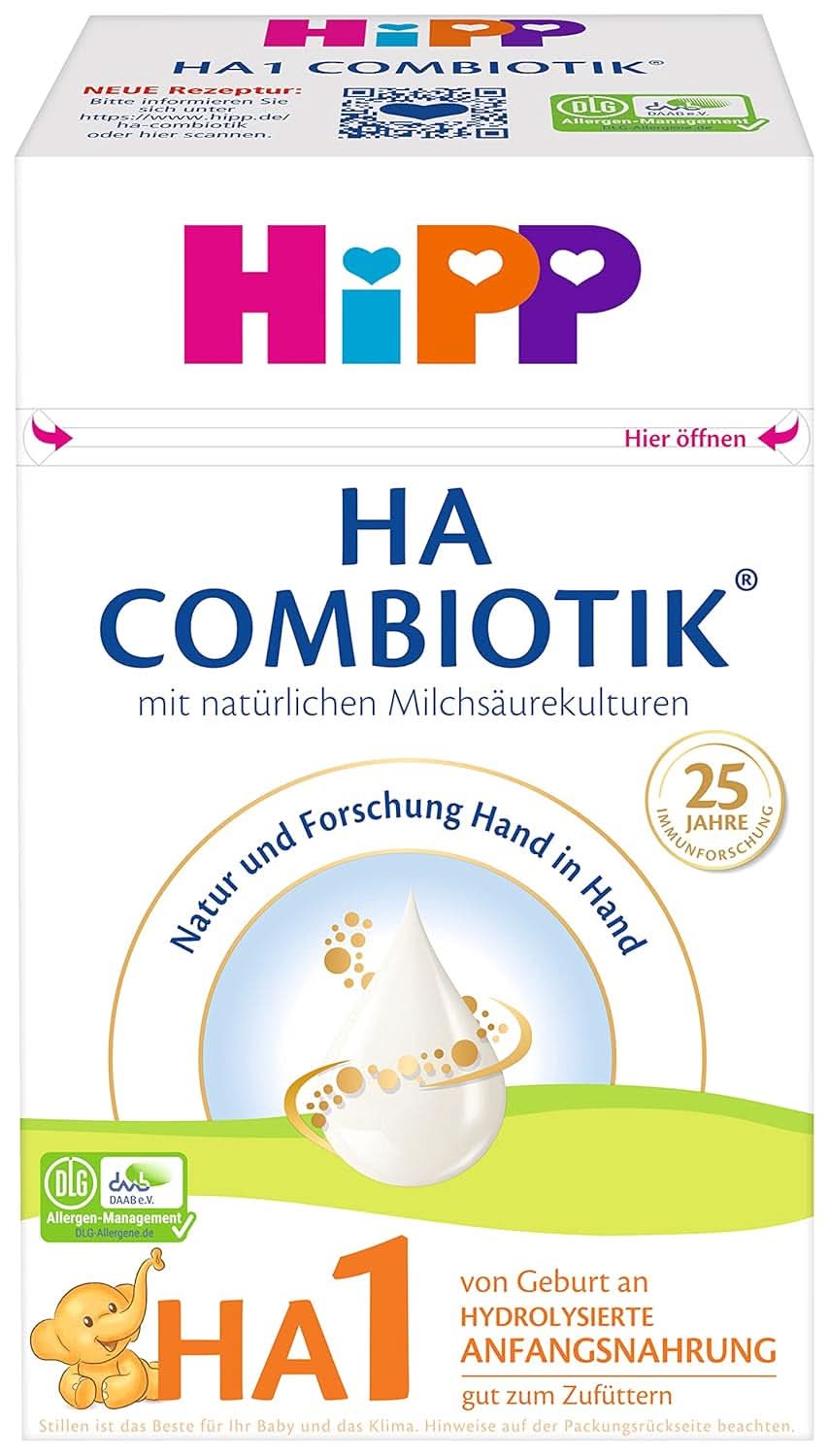 Hipp Milchnahrung HA Combiotik HA1 Combiotik, 600G, 4Er Pack (4 X 600G) Mère et Enfant Naty Shop