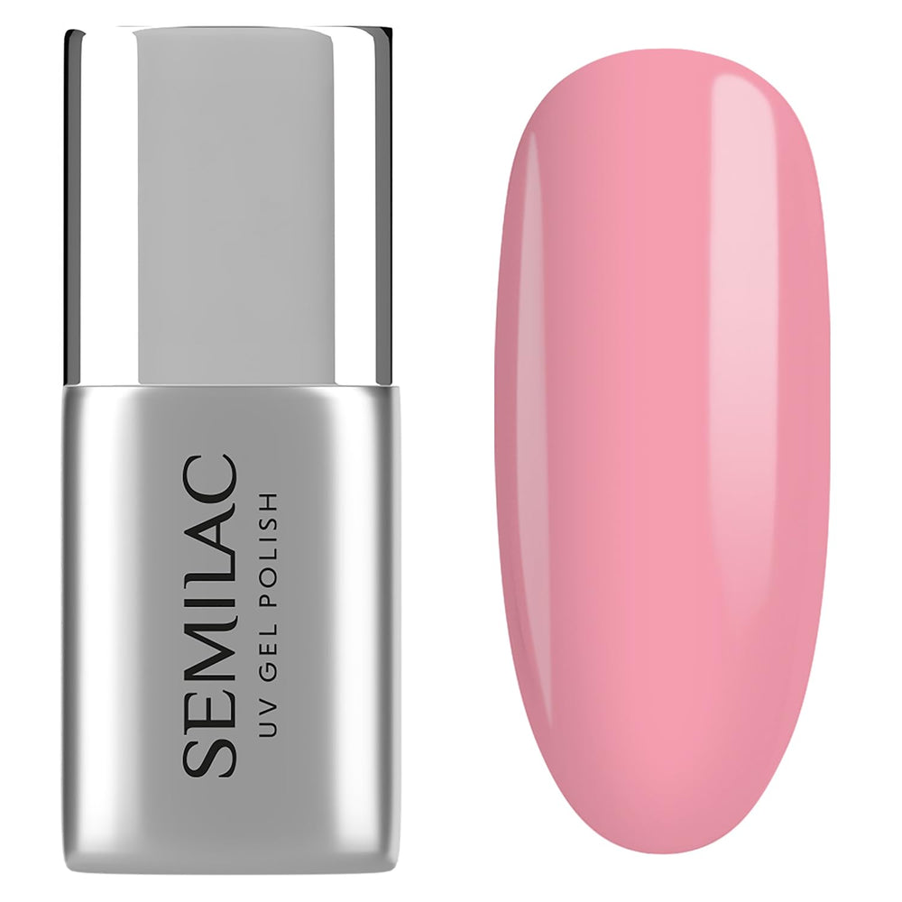 Base de vernis à ongles UV Semilac Pure & Clean 7 ml – Base hybride auto-nivelante pour ongles sensibles