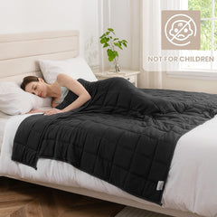 Good Nite Couverture lestée pour adultes Gris Couverture de relaxation pour et pour la détente Couverture lestée Gris 125X150Cm 4Kg Couettes et couettes Naty Shop