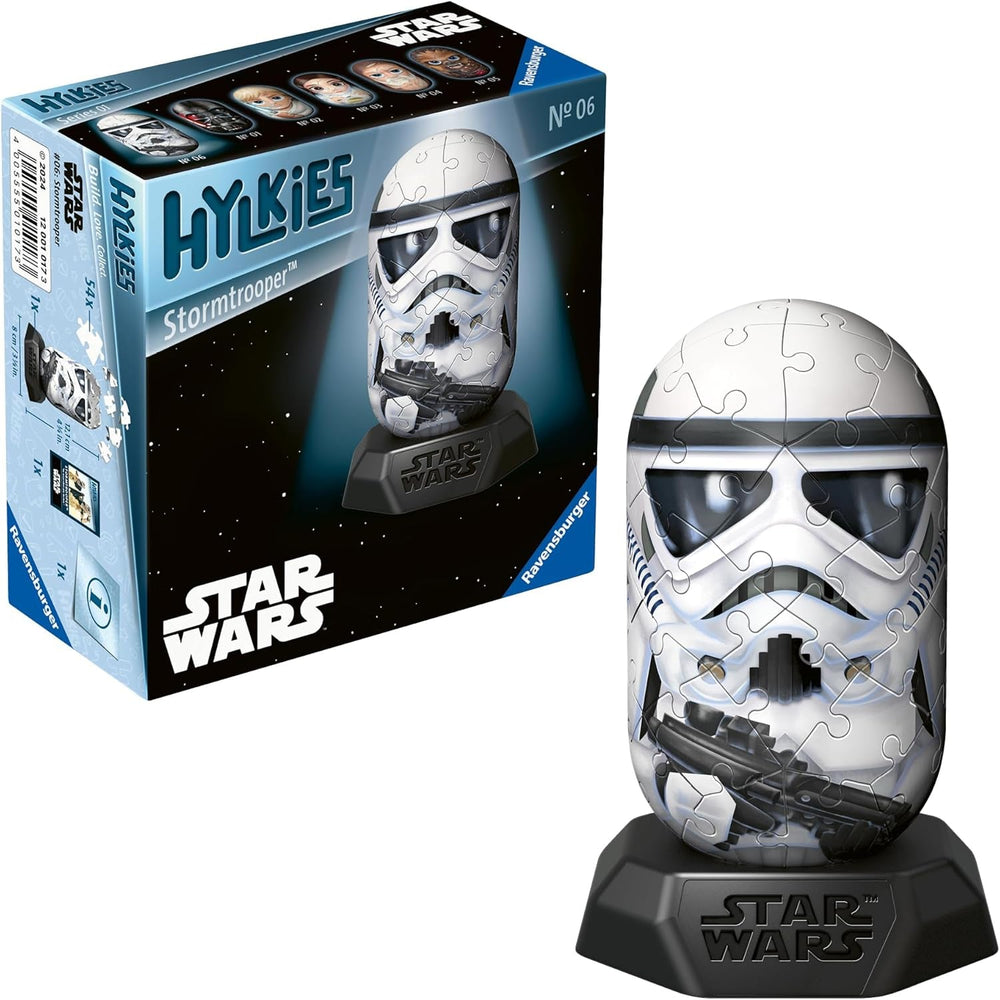 Ravensburger Hylkies : Figurines à collectionner Star Wars à monter soi-même - Figurine n°03 - Princesse Leia - Construire, tomber amoureuse, collectionner - Mini figurines de fans de Star Wars Figurines d'action Naty Shop Stormtrooper