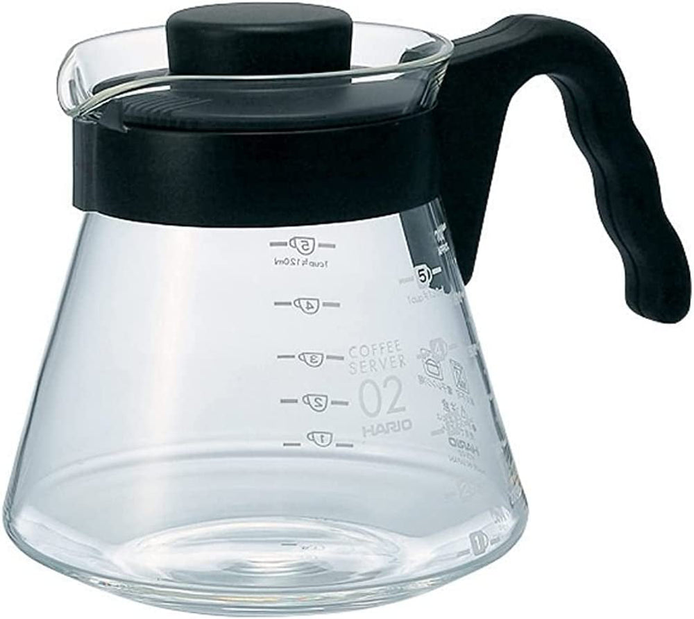 4977642019126 Carafe pour servir le café V60 700 ml VCS-02B, verre, incolore, 17,3 x 14,1 x 13 cm