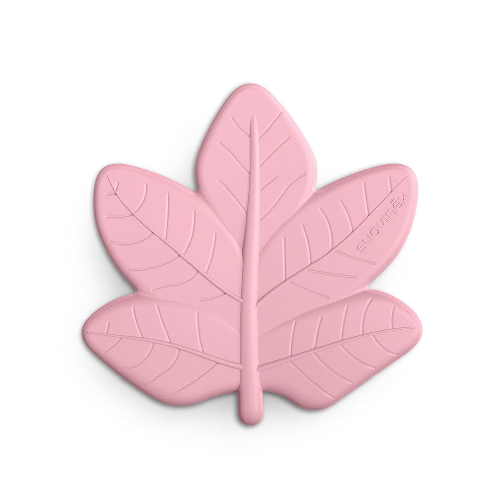 Suavinex, anneau de dentition monobloc en silicone. Doux, flexible, sûr. Apaise et apaise les gencives de bébé. Ergonomique, facile à saisir, texturé/relief. Design avec forêt, Poésie, Vert