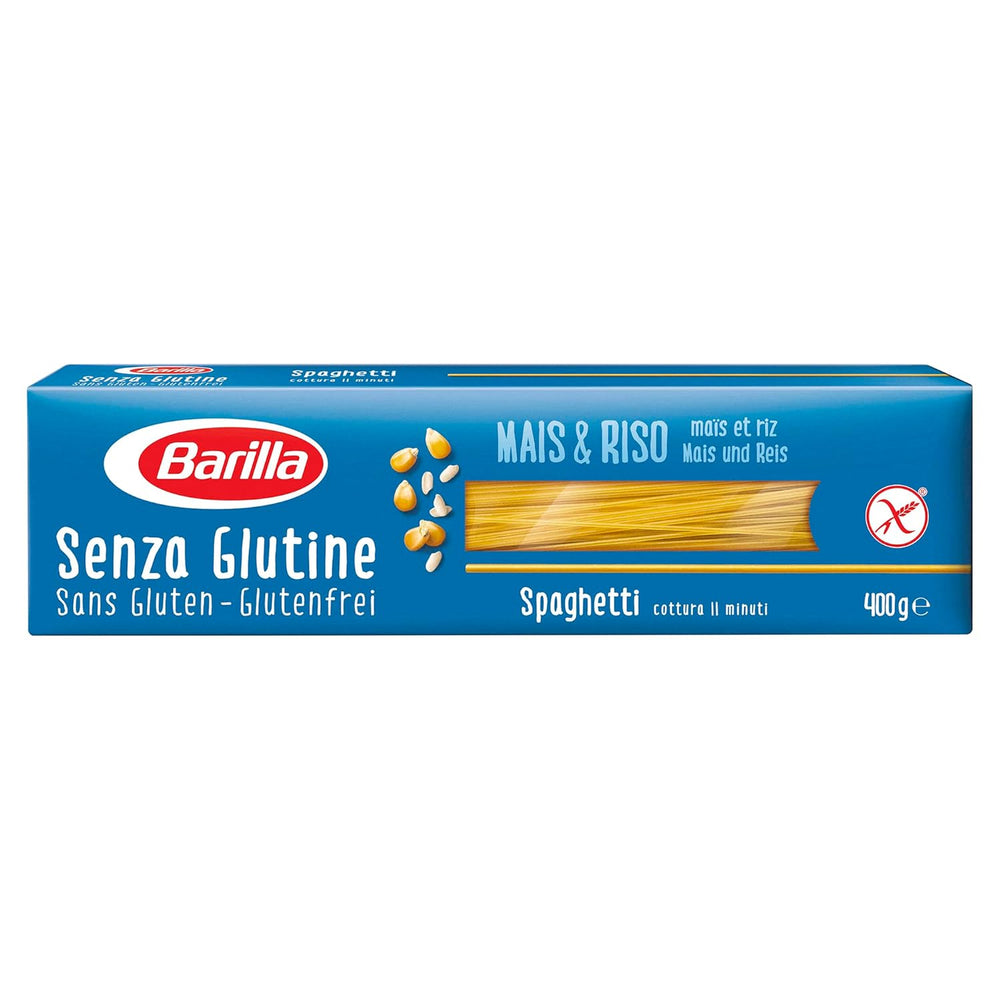 Spaghettis Barilla sans gluten no. 5, délicieux plats de maïs et de riz – parfaits pour les personnes atteintes de la maladie cœliaque ou d'intolérance au gluten 400g
