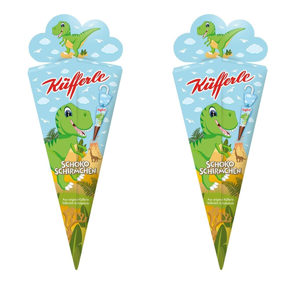 Lindt Küfferle XXL Dino parapluie en chocolat 162 grammes Naty Shop Extra Large Chocolates (lot de 2 pièces)