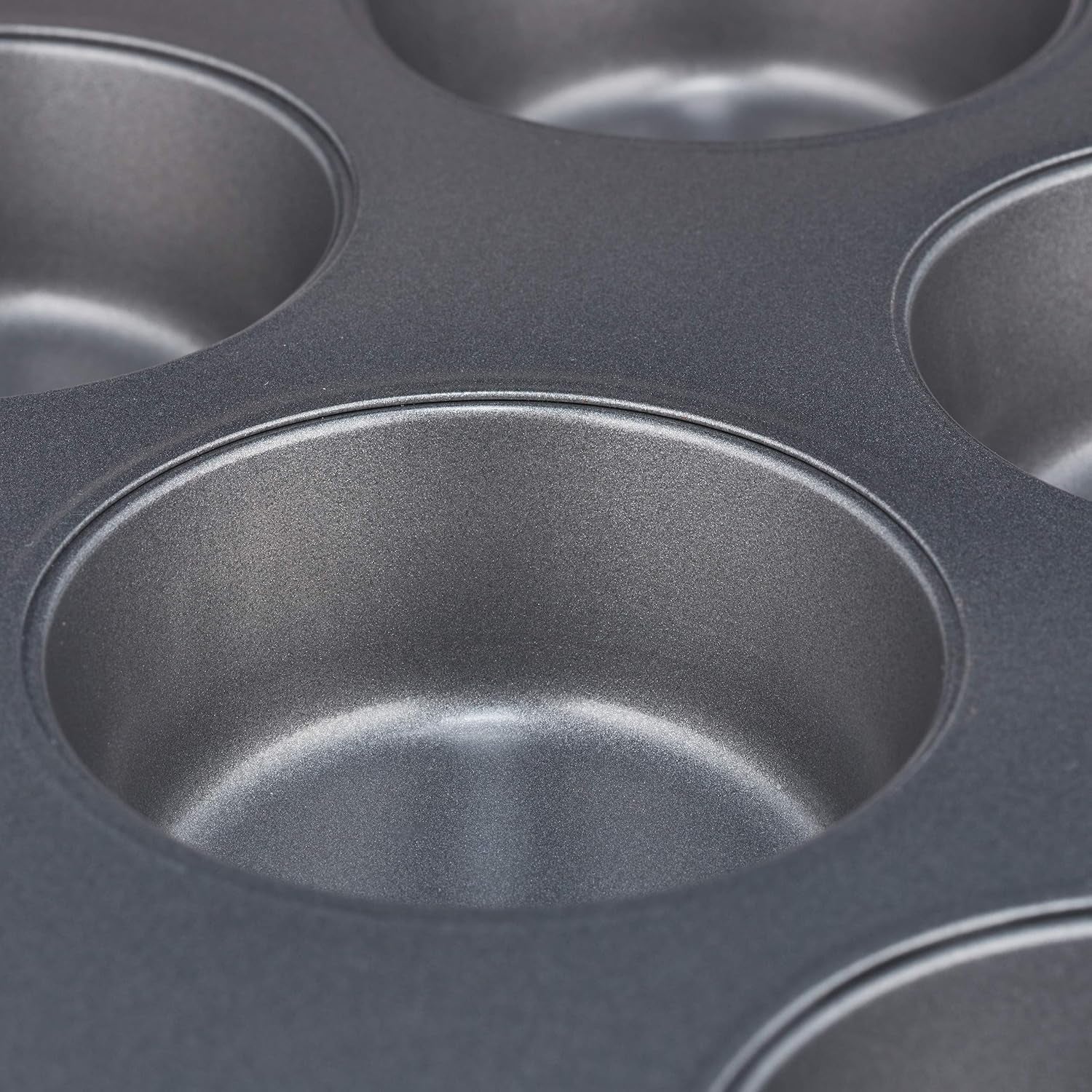 Relaxdays Muffinform, 2Er Set, 12Er Muffinbleche, Antihaftbeschichte, Carbonstahl, Muffins & Cupcakes, Ø 6,5 Cm, Blé, 10030825 Moules et plaques pour pâtisserie Naty Shop