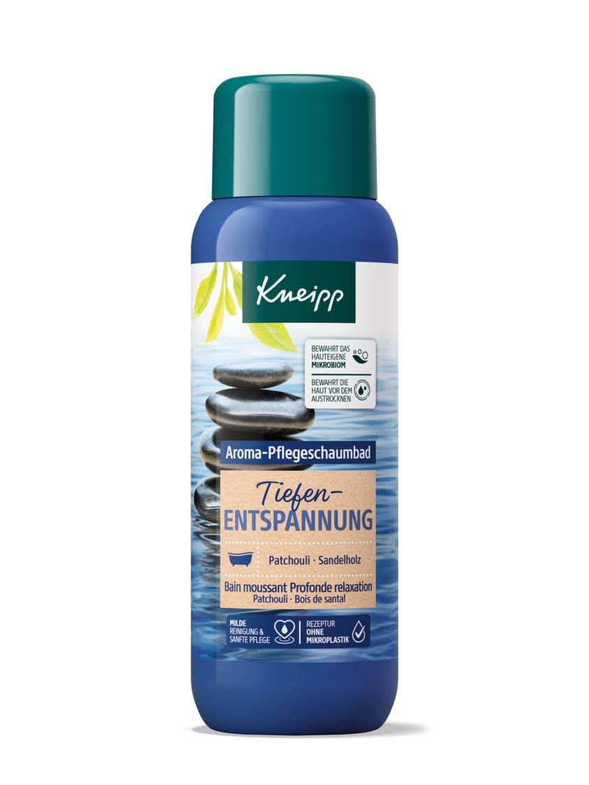 Kneipp Aroma, additif de bain à l'extrait d'arnica et aux huiles essentielles naturelles des espèces de Cabreuva, Romarin et Pinus, 400 ml d'huile de Patchouli Naty Shop