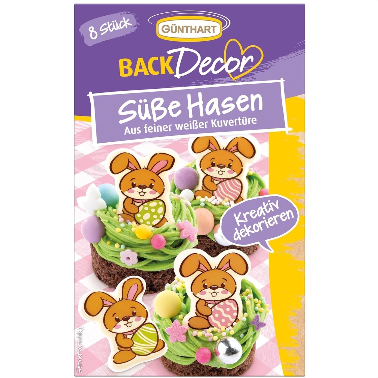 Günthart Backdecor Lapins sucrés en chocolat blanc fin Bonbons au chocolat Naty Shop Default Title