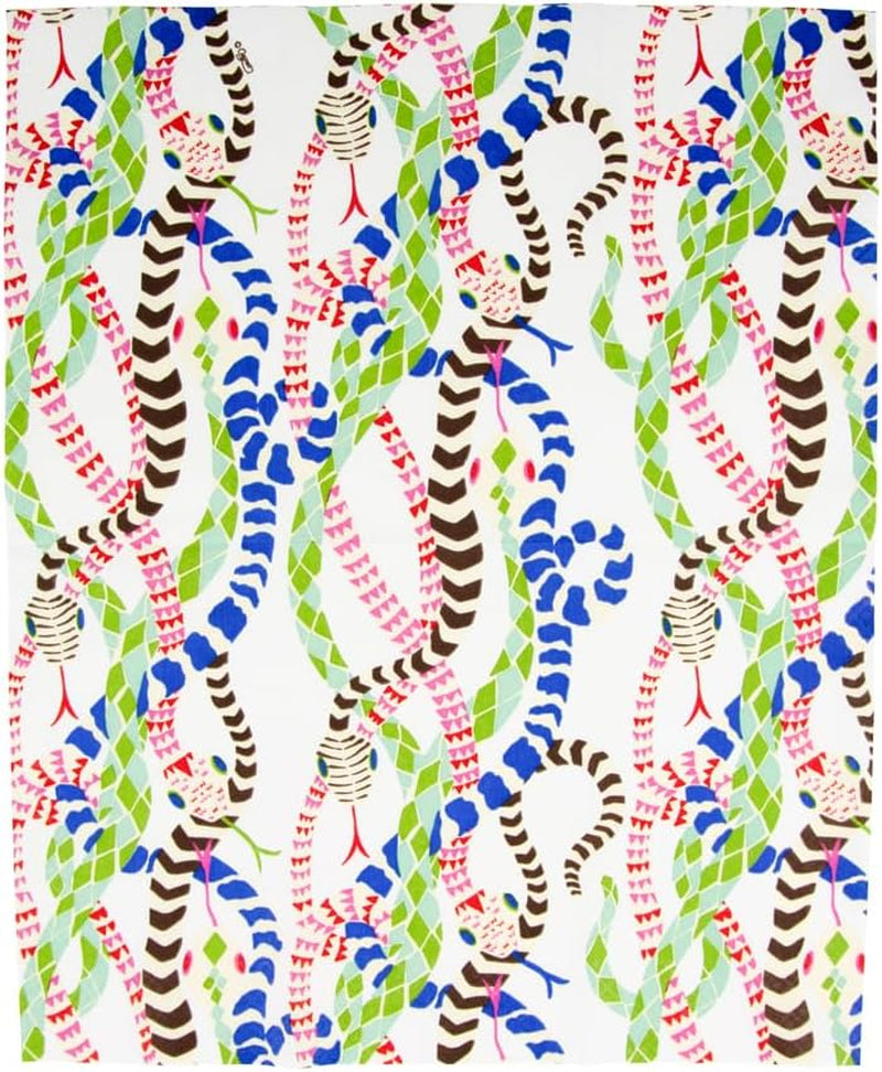 Serviettes de table Serpentine, blanches, 15 par paquet