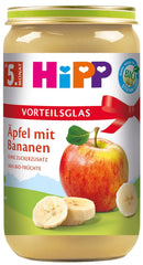 Hipp Fruits Pommes à la Banane, Lot de 6 (6 x 250 g), dès le 5ème mois Mère et Enfant Naty Shop