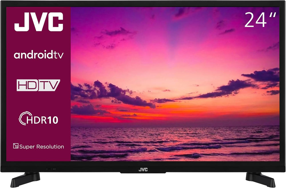 Televizor JVC QLED, 32 de inci, Full HD, Android, Smart TV (HDR, triplu tuner, Bluetooth), LT-32VQF545A