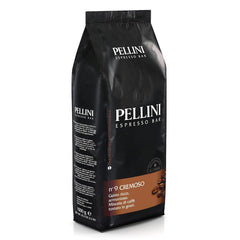 Pellini N.9 Cremoso, grains de café pour expresso 1Kg, mélange d'Arabica et de Robusta Coffee Naty Shop