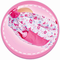 Simba 105560002 Écharpe réglable pour nouveau-né avec sac et biberon pour poupées de 38 à 43 cm, à partir de 3 ans