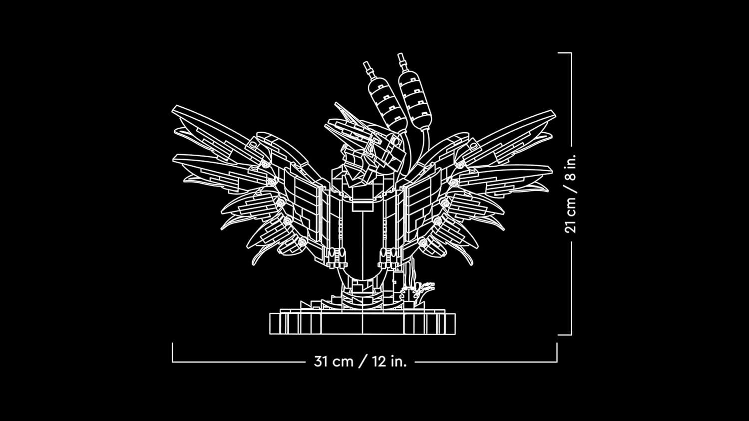 LEGO Icons Eisvogel Modellbausatz für Erwachsene, Vogel-Modell fürs Wohnzimmer oder Büro, Wohn- und Homeoffice-Deko, Geschenk für Vogelliebhaber und Ornithologen, Frauen und Männer 10331