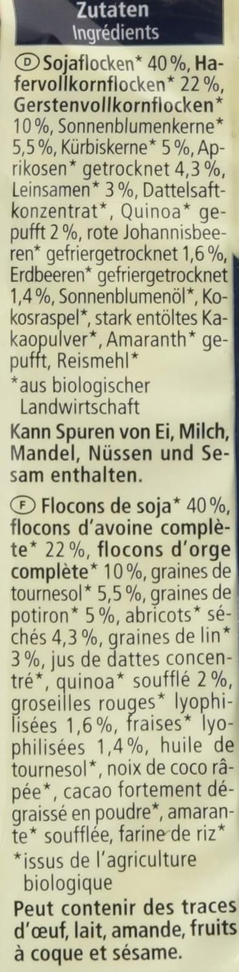 Muesli protéiné bio, 350g