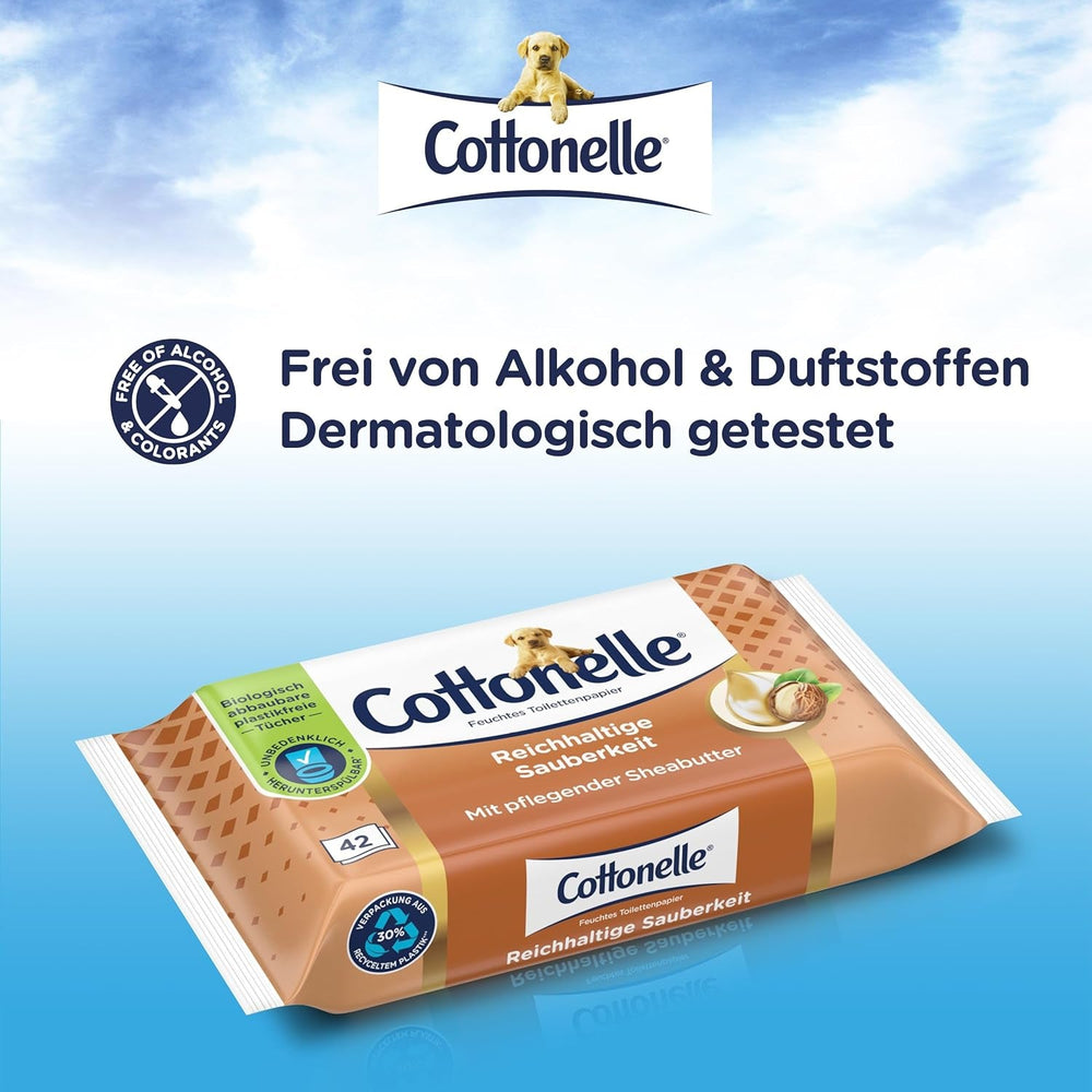 Lingettes humides, My Spa Experience - Cachemire et beurre de karité, biodégradables, sans plastique, refermables, pack économique, 12 X 42 lingettes humides