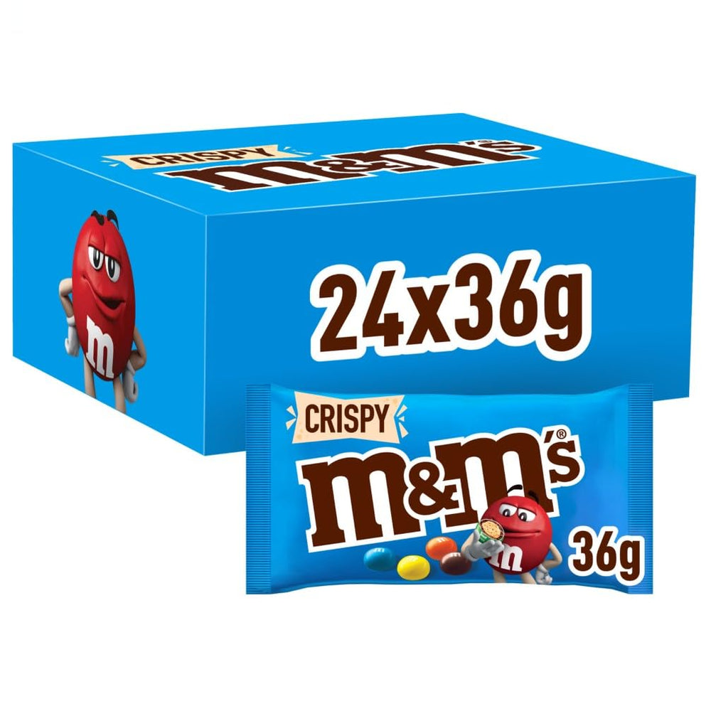 M&M's Peanut Chocolate Bulk Pack 24 x 45 g Lentilles au chocolat aromatisées aux cacahuètes Cadeau au chocolat (1080 g) Idéal comme friandise sur le thème du football