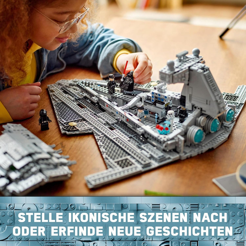 LEGO Star Wars Imperial Star Destroyer, ensemble de vaisseau spatial, jouet de construction, ensemble de jeu Dark Vador et Cal Kestis, cadeau d'anniversaire pour garçons, filles et fans 75394 Ensembles de construction Besuche den LEGO-Store