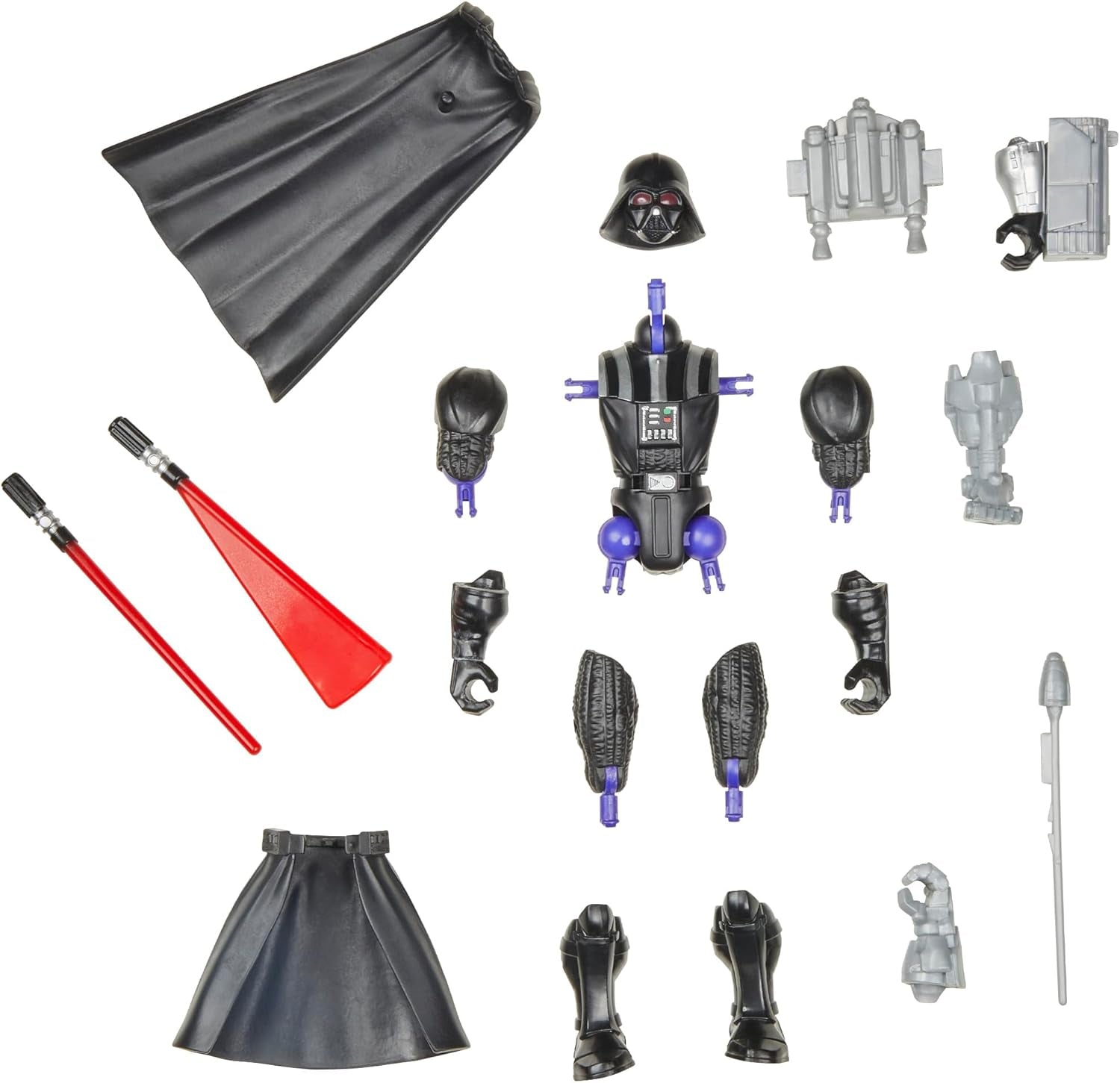 Star Wars Mixmashers Dark Vador Figurine d'action et accessoires personnalisables Mix-And-Match Deluxe Figurines Naty Shop