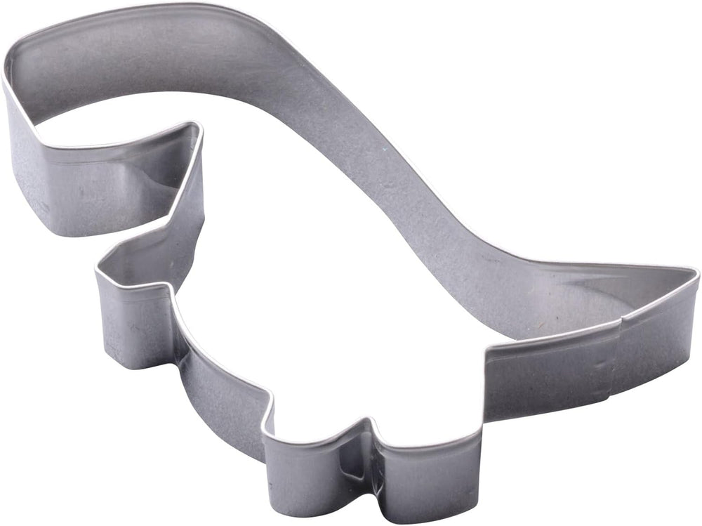 Zenker Lot de 4 emporte-pièces en forme de dinosaure en acier inoxydable – Parfait pour les séances de pâtisserie créatives avec les enfants, passe au lave-vaisselle, design dinosaure moderne, argent