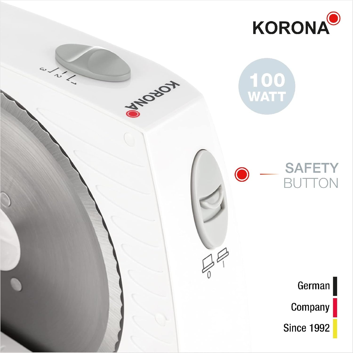 Korona 25500 Trancheuse multifonction, largeur de coupe réglable, lame inox Râpes et trancheuses Naty Shop