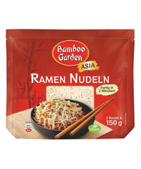 Bamboo Garden - Nouilles ramen précuites | Prêt en 2 minutes | Végétaliens | 300g dans un sachet
