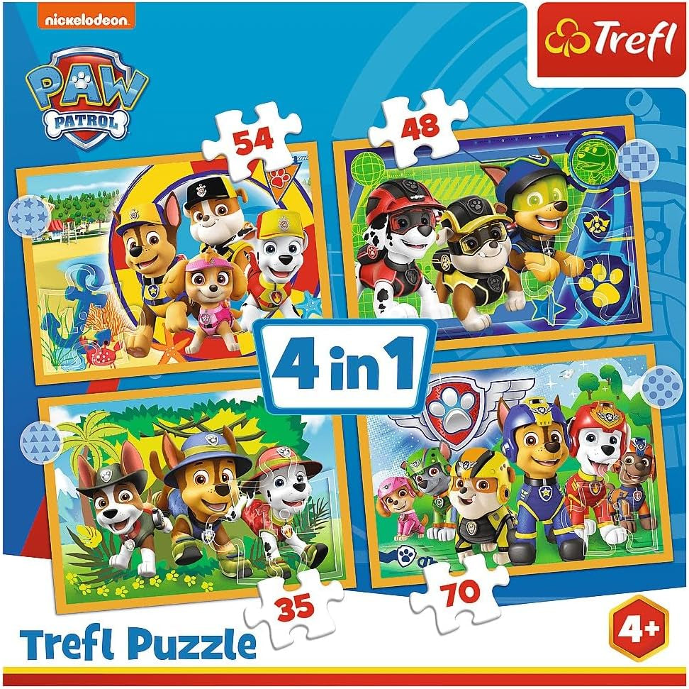 Puzzle 4 en 1 PAW Patrol (Puzzle pour enfants) Puzzle Naty Shop Titre par défaut