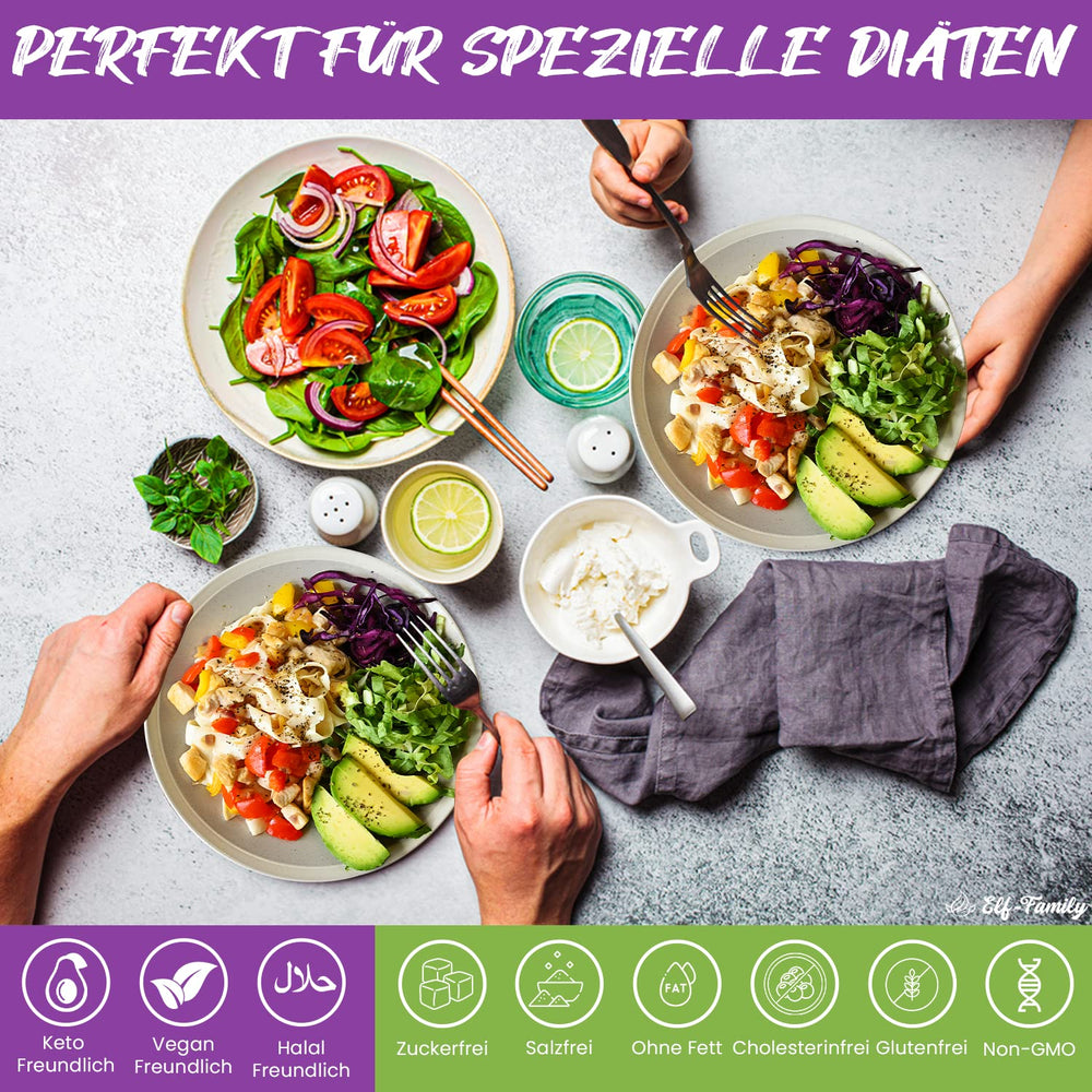 Nouilles Konjac de qualité supérieure de Thaïlande, végétaliennes, sans gluten – 240 g x paquet de 6 (12 paquets), nouilles Shirataki de la famille Elf, nouilles instantanées, pâtes/céto/faible teneur en glucides/faible teneur en calories/sans sucre – Spaghetti et fettuccine