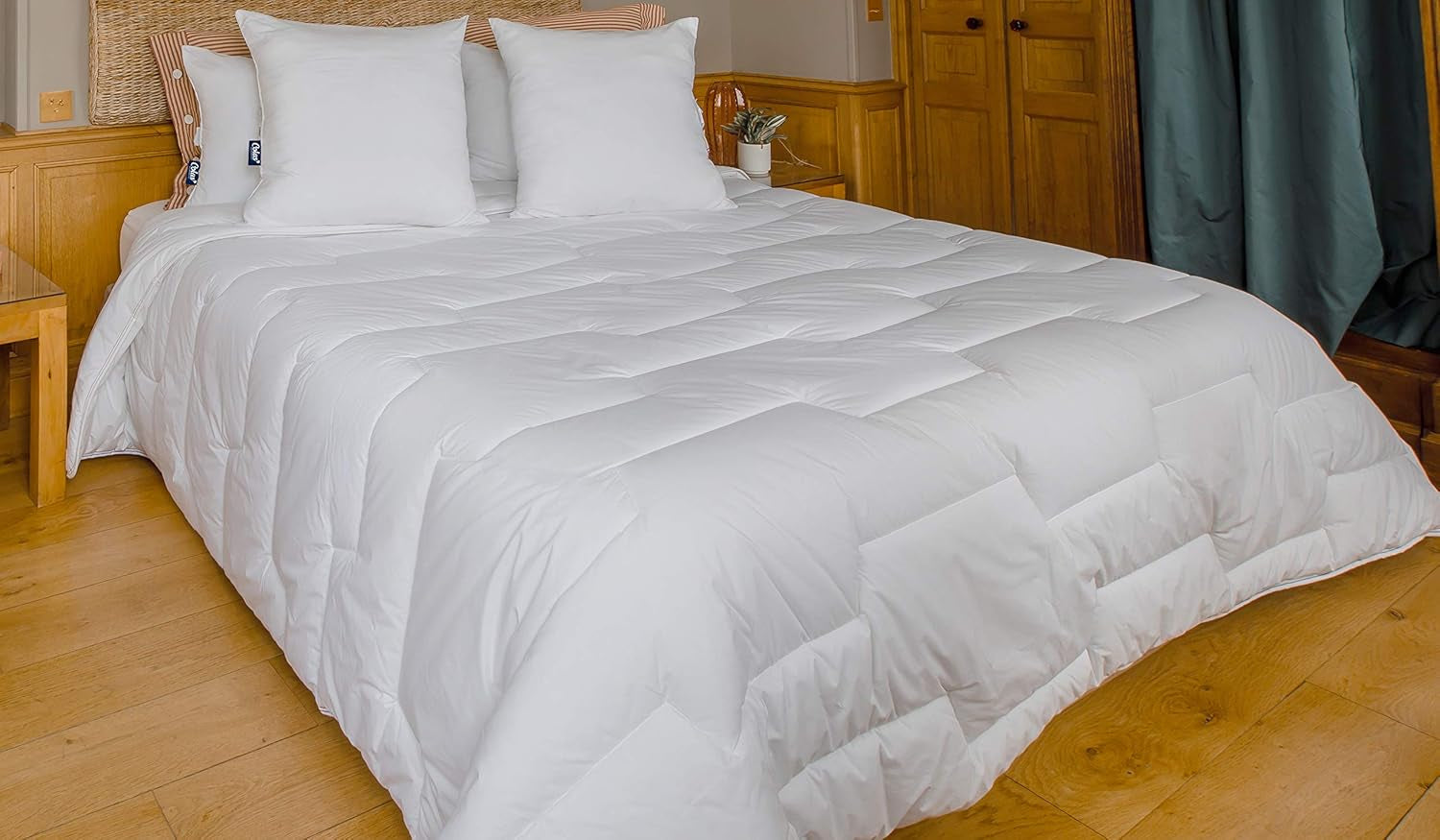 COLAS NORMAND Couette thermorégulatrice, Cool In, Tempéré, 140 X 200 Cm, Sweat, Ventilation optimale, 100% percale, Fresh Feel, Français, 53130255, Blanc Couettes et couettes Naty Shop