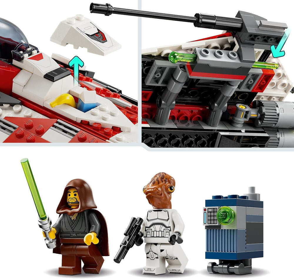 LEGO Star Wars Jedi Bob's Starfighter Jouet de construction Vaisseau spatial Briques de jouet Personnage populaire Cadeau d'anniversaire pour garçons filles et tous les fans de plus de 8 ans 75388 Jeux de construction Beuche den LEGO-Store