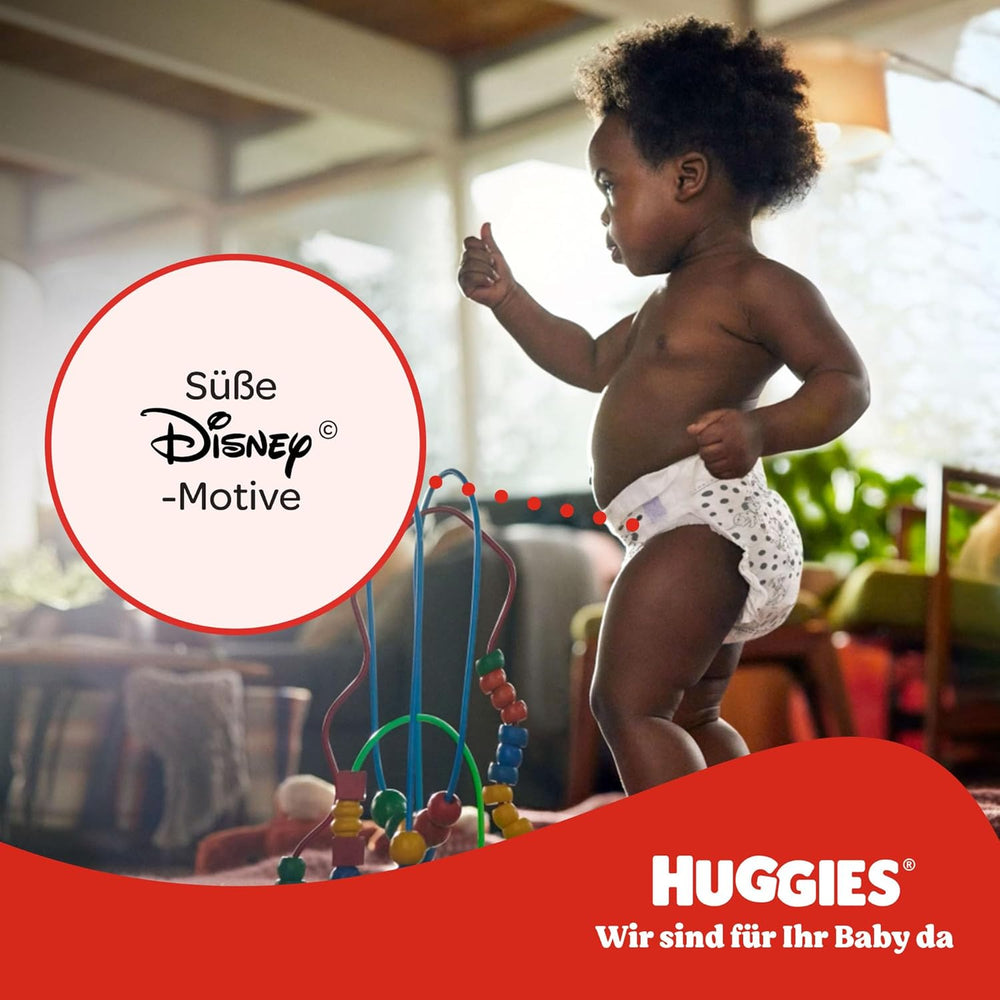 Huggies Little Movers Disney Pantalon, taille 6, 96 pièces (2 x 48), boîte mensuelle