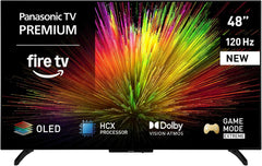 Televizor Panasonic Premium TV-48Z80BEZ, seria Z80B, 48 de inci, televizor inteligent OLED 4K Ultra HD, 2025, Fire TV, Dolby Vision și Atmos, mod de joc Extreme, asistență Alexa și Apple, Bluetooth, negru