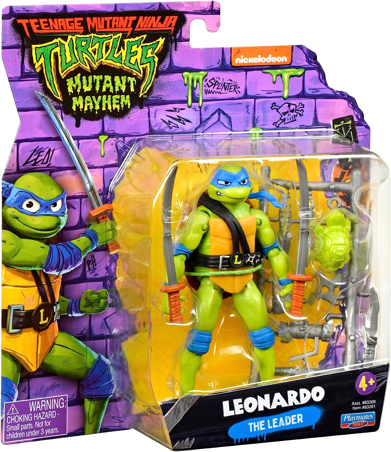 TEENAGE MUTANT NINJA Turtles - Figurine de base Leonardo Figurines Naty Shop