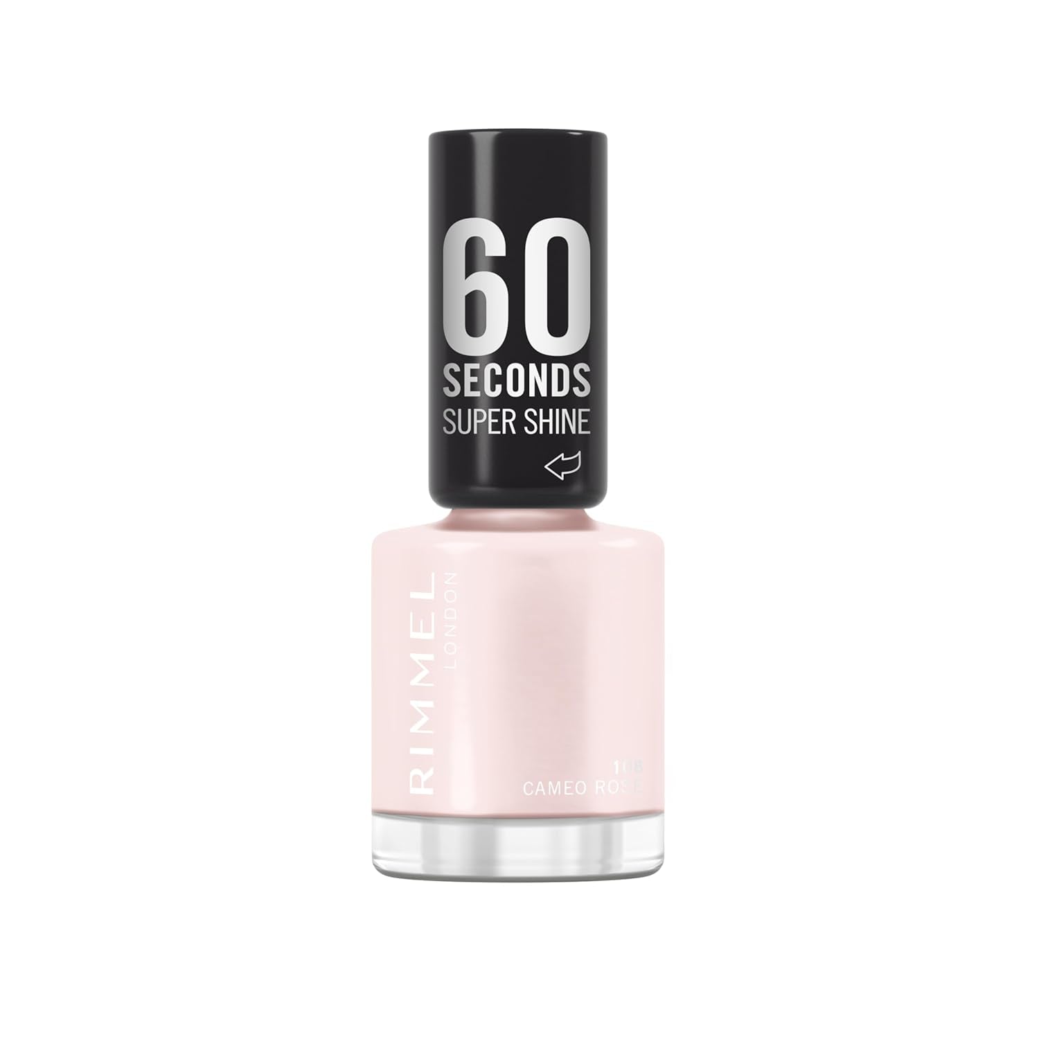 Oja Rimmel 60 Seconds Super Shine, uscare rapidă, culori vibrante, durabilă, 8 ml, 112 Almost Apricot