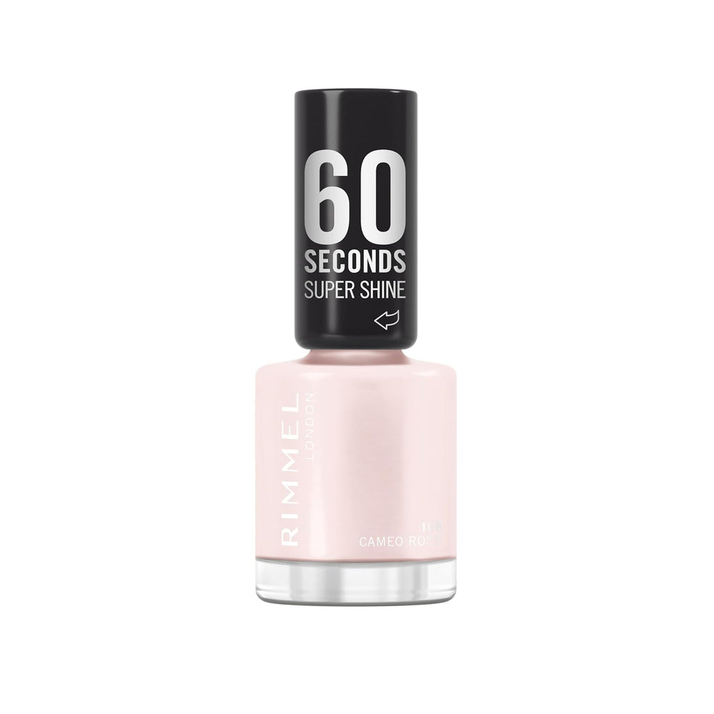 Oja Rimmel 60 Seconds Super Shine, uscare rapidă, culori vibrante, durabilă, 8 ml, 112 Almost Apricot