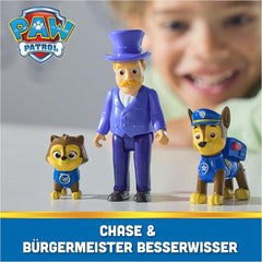PAW PATROL Hero Pups - Ensemble de figurines d'action avec 1 figurine de chien de chasse, 1 figurine de chat du chaos et 1 figurine de maire je-sais-tout, jouet adapté aux figurines d'action de 3 ans et plus Naty Shop